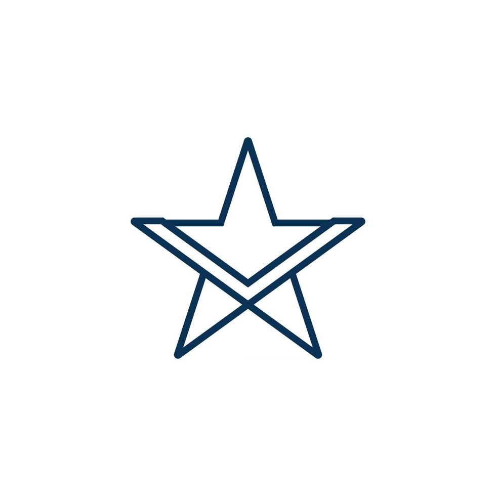 modello di progettazione del logo della stella, vettore del logo della stella veloce