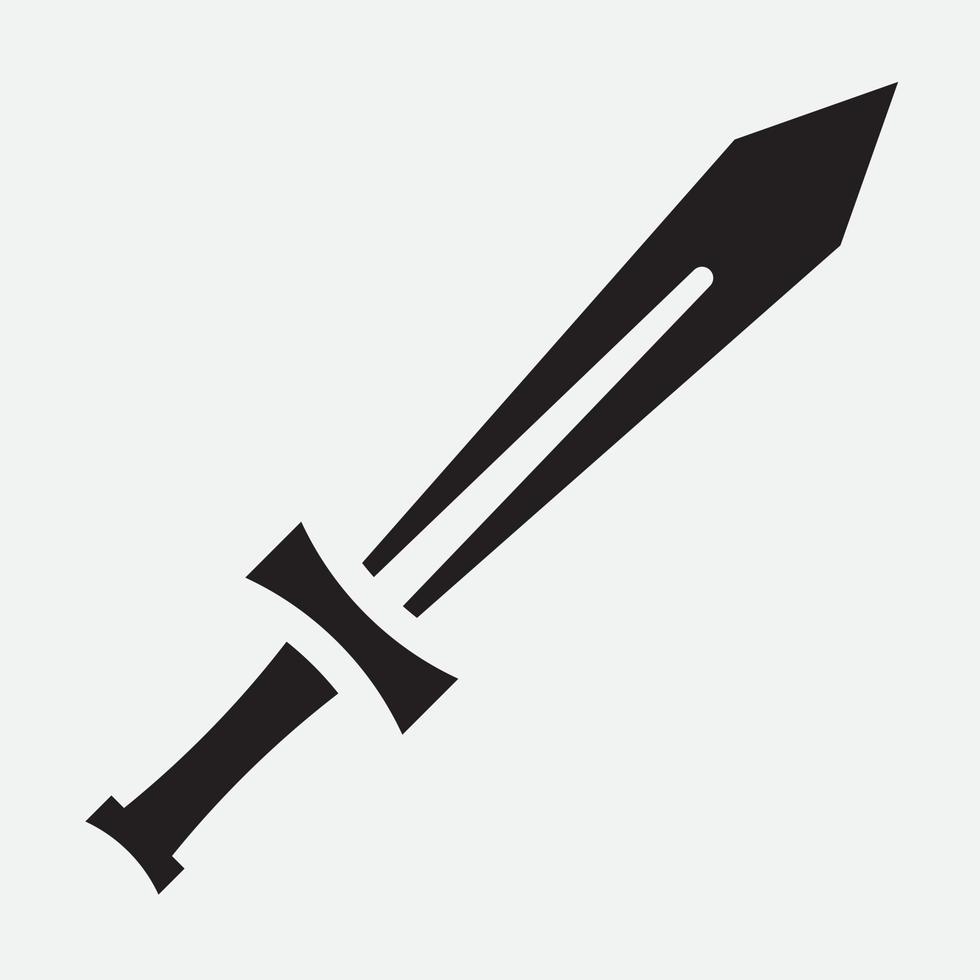 illustrazione dell'icona di vettore di spade incrociate