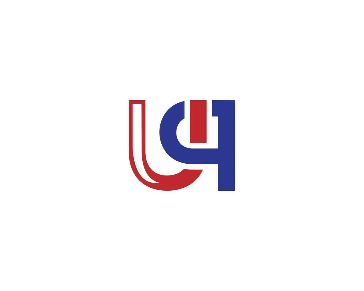 alfabeto uq lettera logo design cartello piatto vettore concetto.