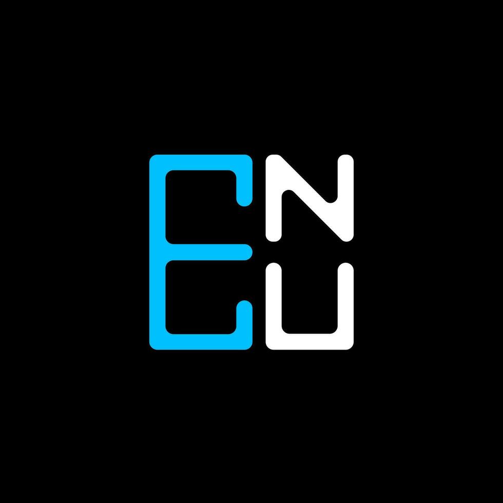enu lettera logo creativo design con vettore grafico, enu semplice e moderno logo. enu lussuoso alfabeto design