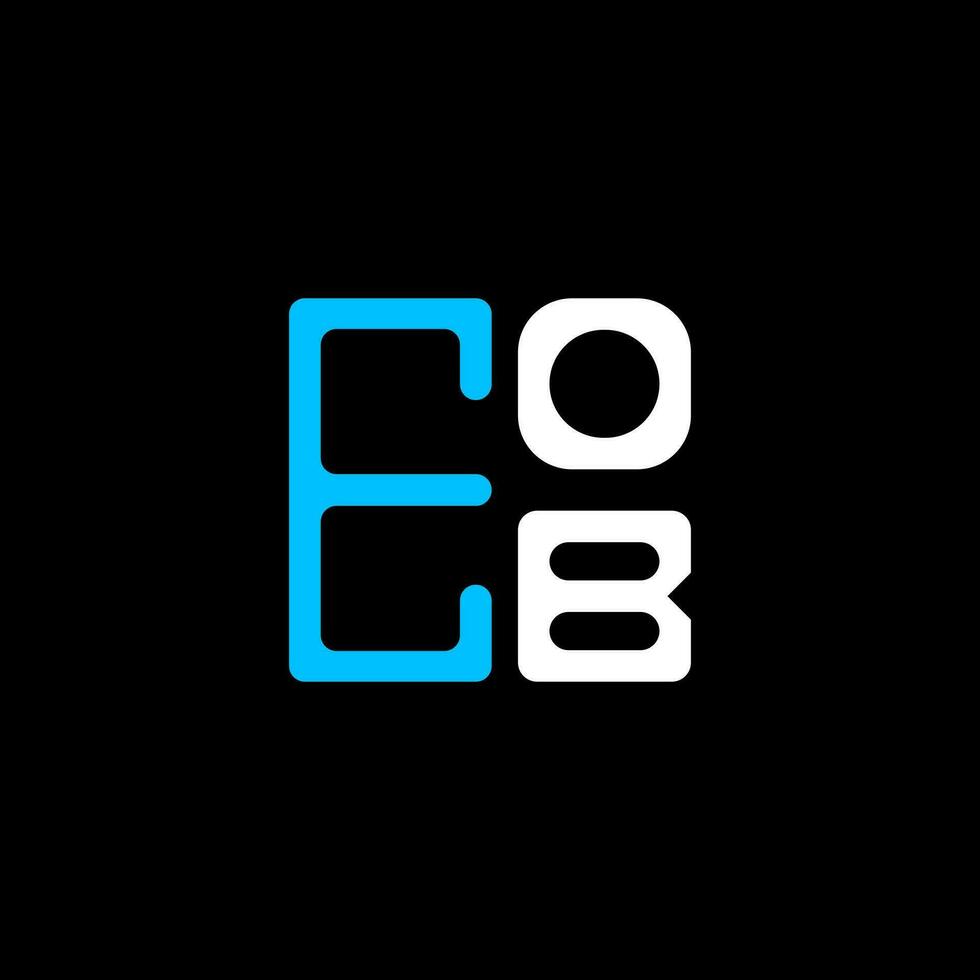 eob lettera logo creativo design con vettore grafico, eob semplice e moderno logo. eob lussuoso alfabeto design