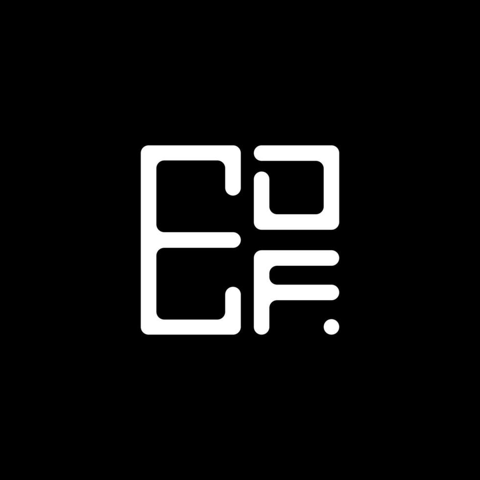 edf lettera logo creativo design con vettore grafico, edf semplice e moderno logo. edf lussuoso alfabeto design