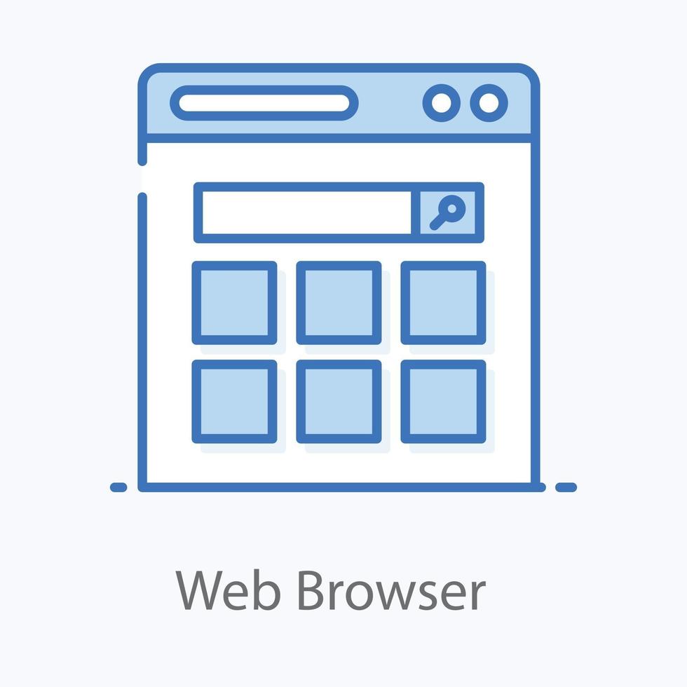 browser web moderno vettore