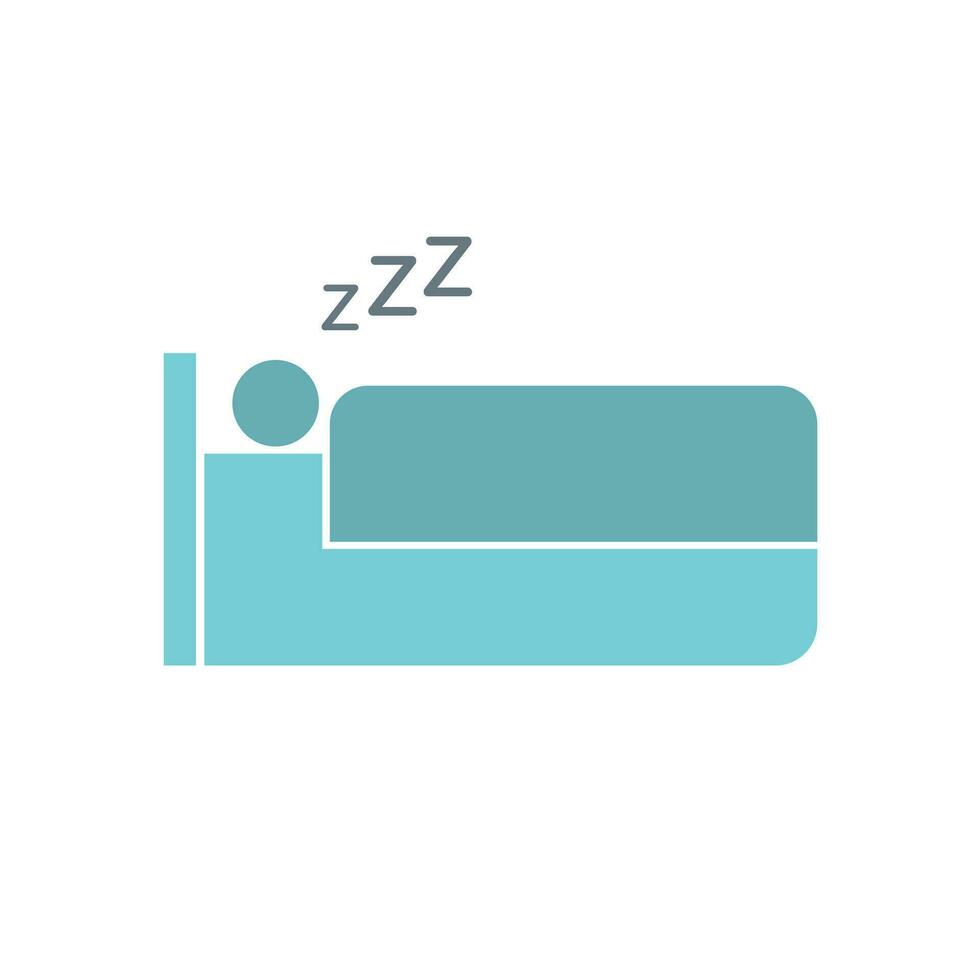 vettore illustrazione di moderno icona raffigurante dormire