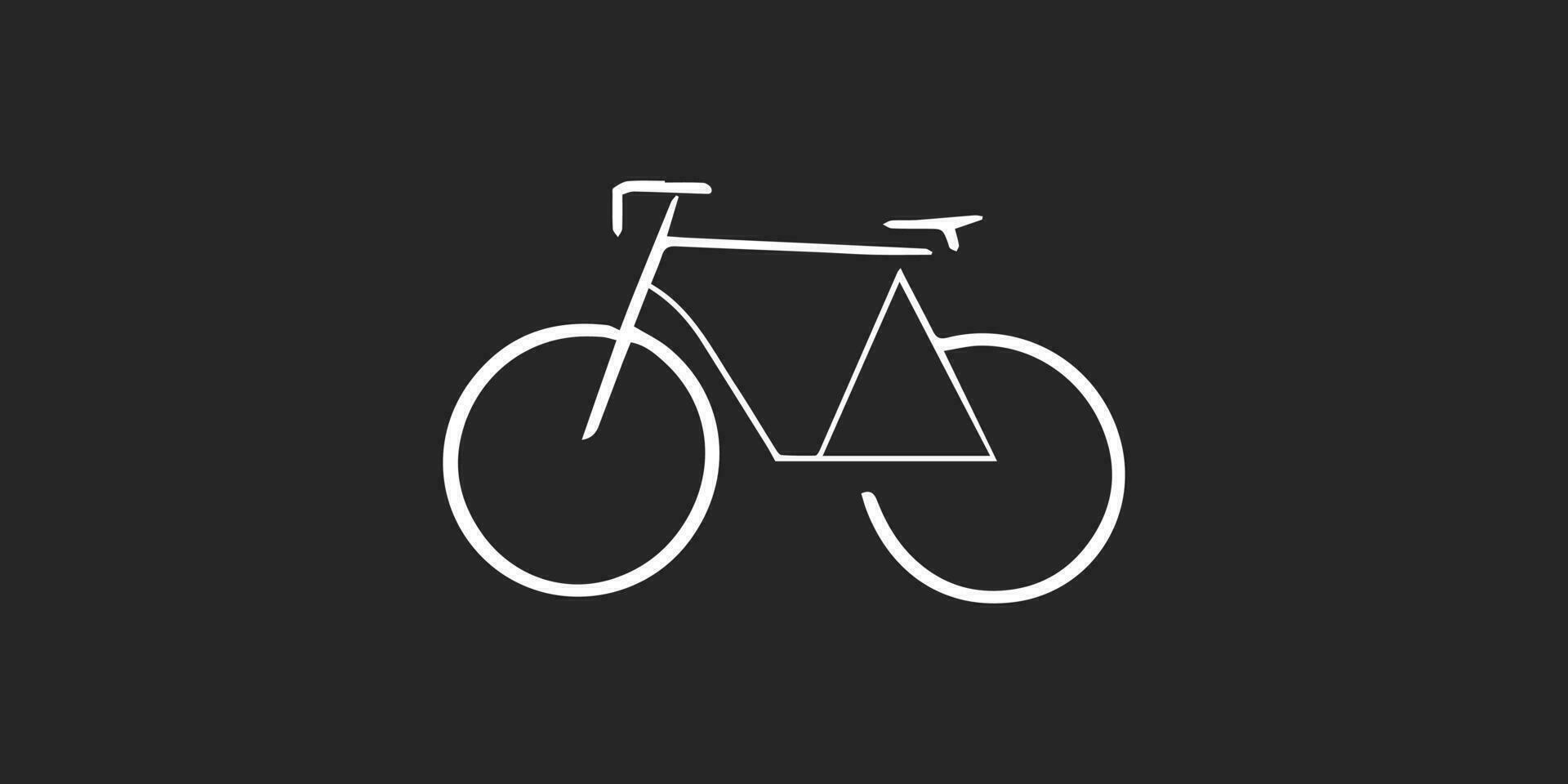 ciclista icona, vettore semplice isolato Ciclismo cartello.