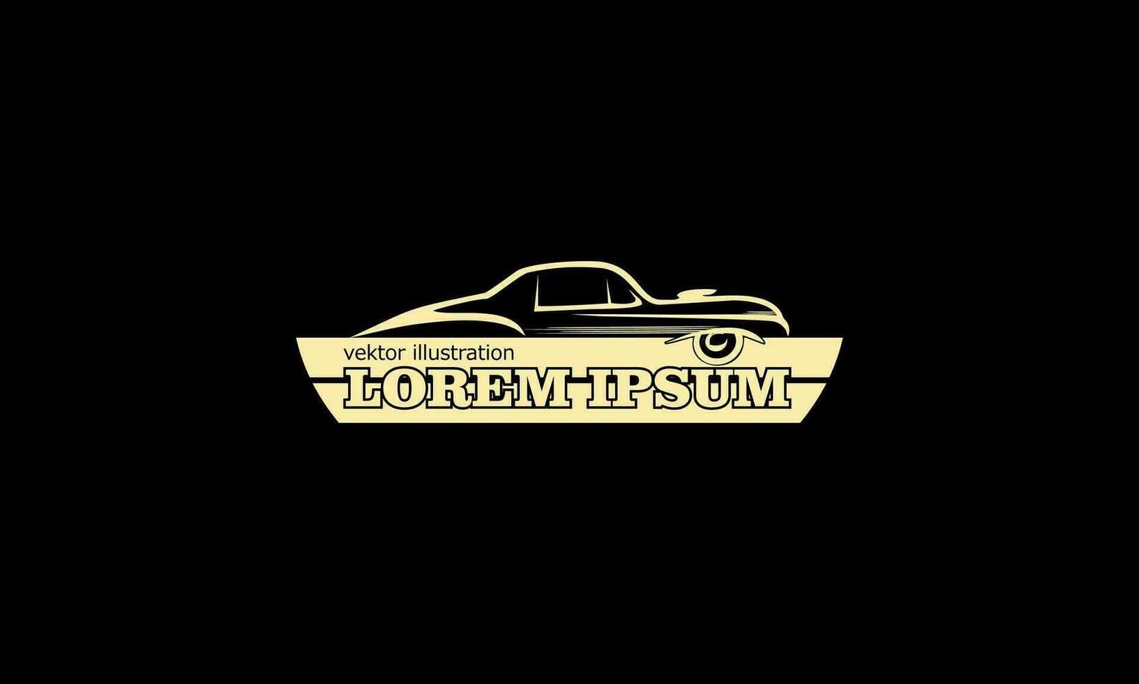 un' modello di classico Vintage ▾ auto logo design vettore