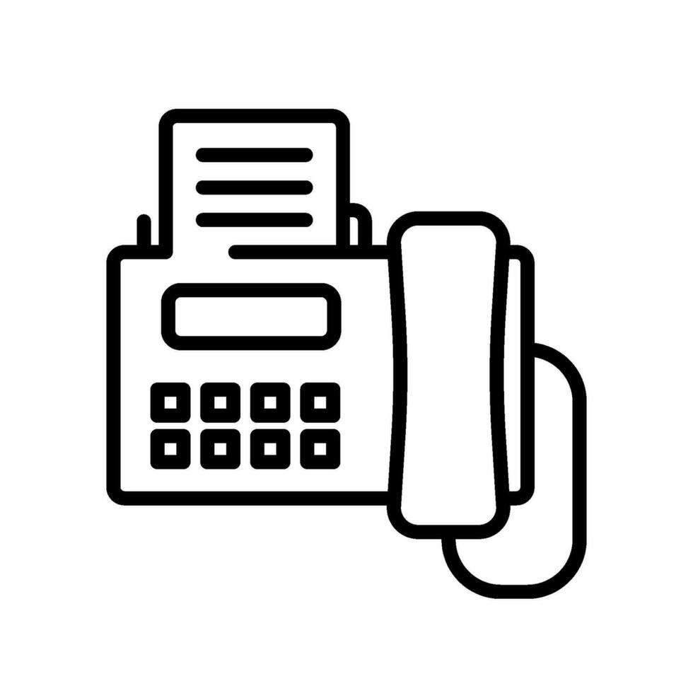 comunicazione fax cartello simbolo vettore