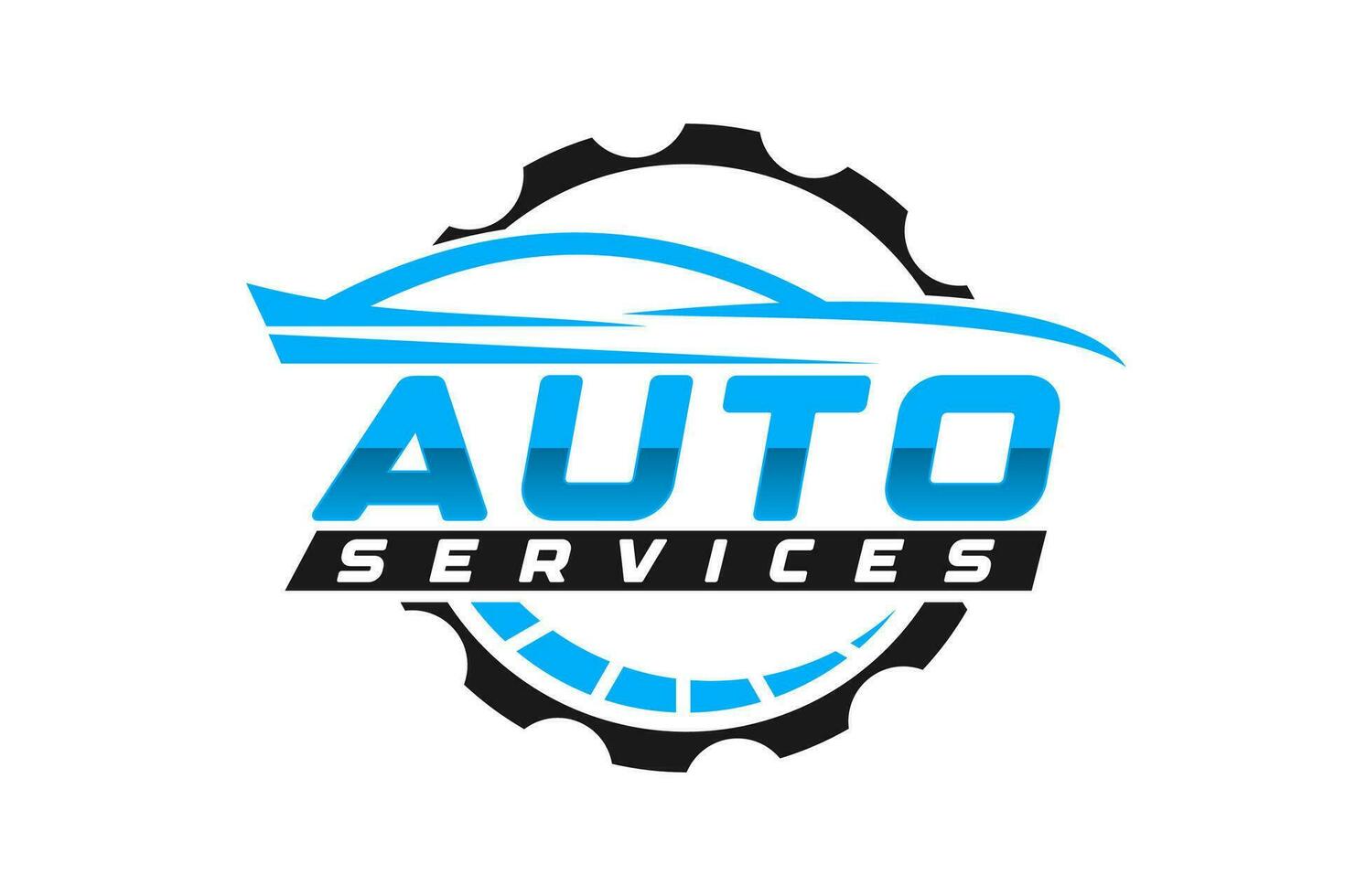 design del logo del concetto premium del garage per auto vettore