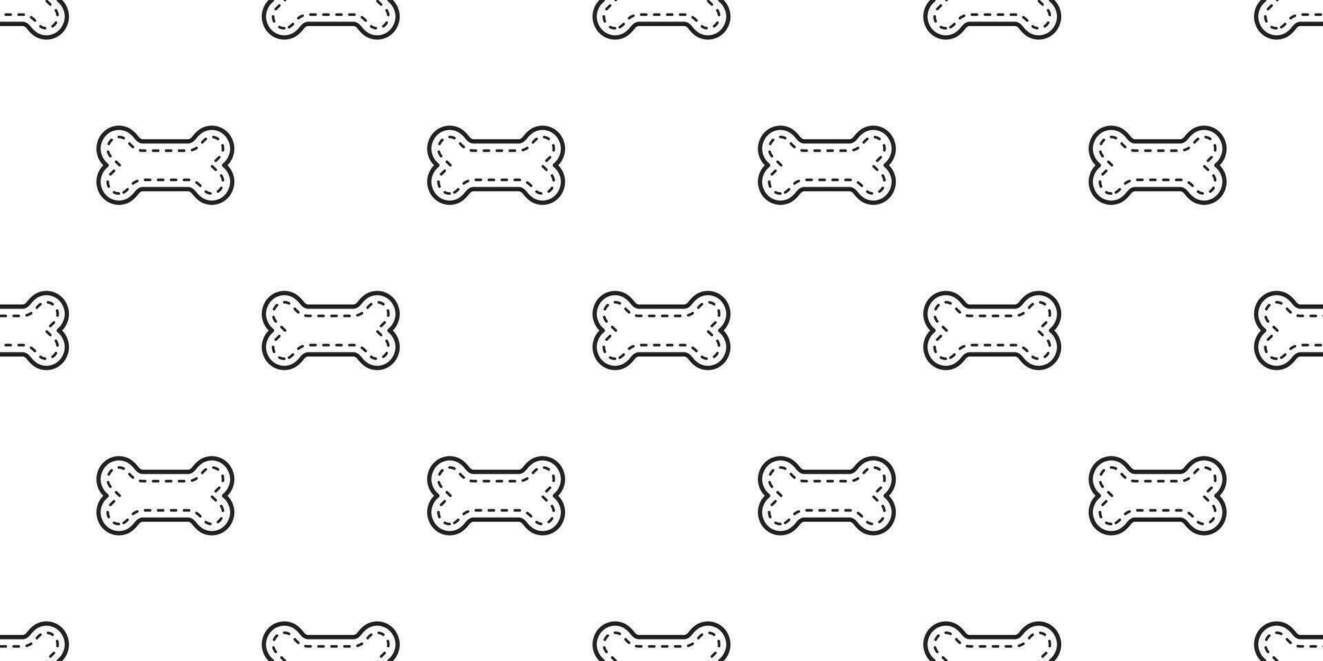 cane osso senza soluzione di continuità modello vettore animale domestico zampa orma francese bulldog cartone animato sciarpa isolato ripetere sfondo illustrazione piastrella sfondo bianca
