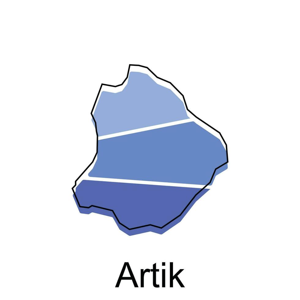 artik carta geografica. vettore carta geografica di Armenia nazione vettore design modello, adatto per il tuo azienda