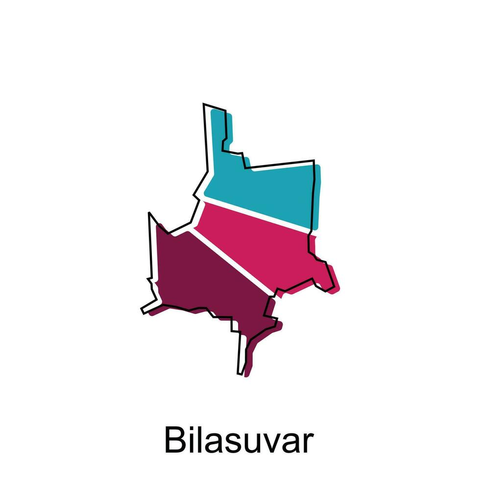 carta geografica di bilasuvar vettore design modello, nazionale frontiere e importante città illustrazione su bianca sfondo