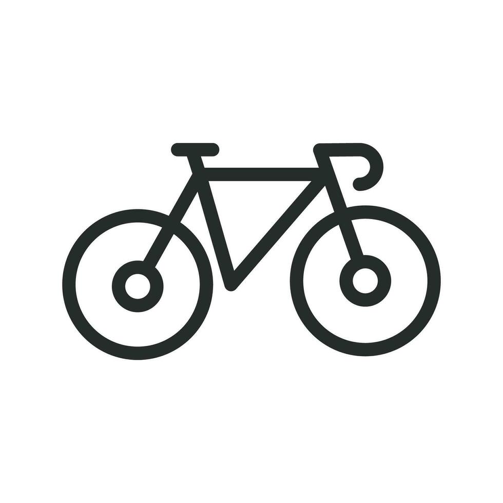 bicicletta icona nel piatto stile. bicicletta vettore illustrazione su bianca isolato sfondo. Ciclismo attività commerciale concetto.