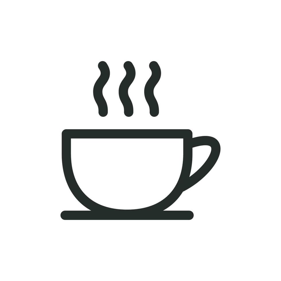 caffè tazza icona vettore design illustrazione bar concetto attività commerciale
