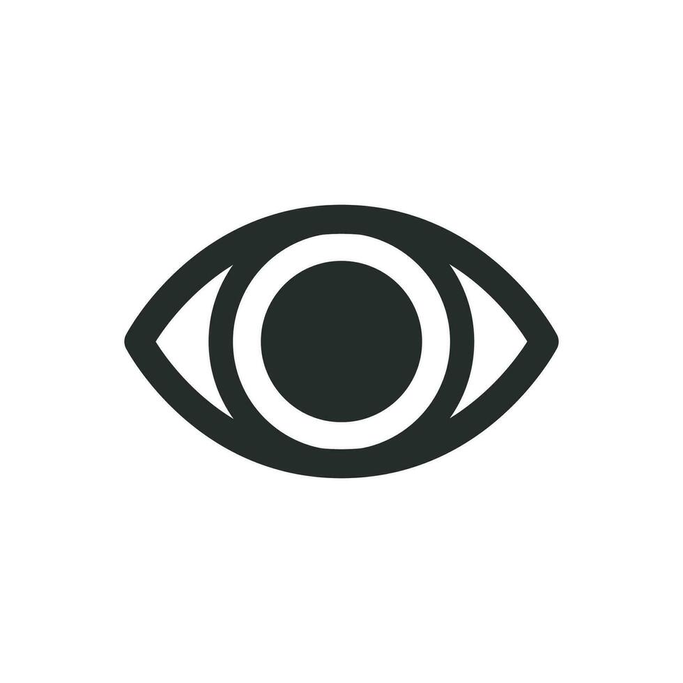 occhio icona vettore design illustrazione ottico simbolo