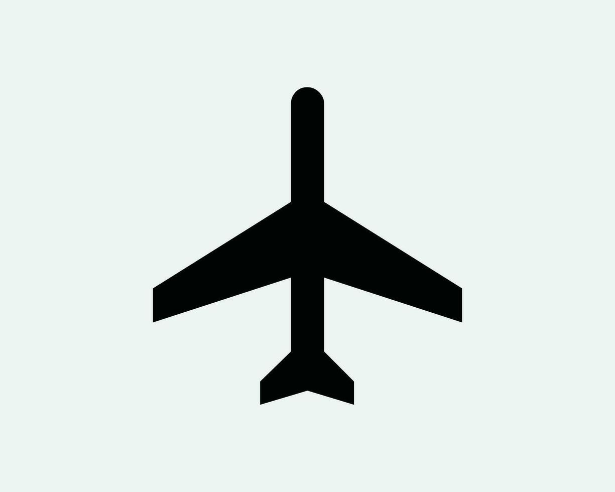 aria aereo aereo aereo volo aeroporto aereo aviazione linea aerea nero e bianca icona cartello simbolo vettore opera d'arte clipart illustrazione