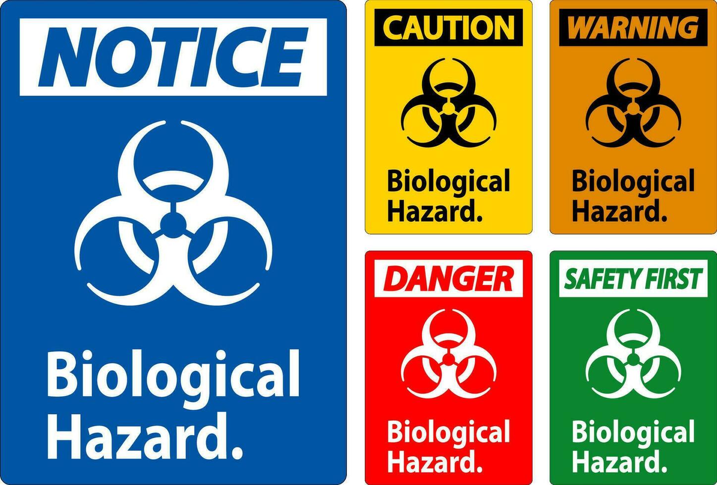 avvertimento etichetta biologico rischio su bianca sfondo vettore