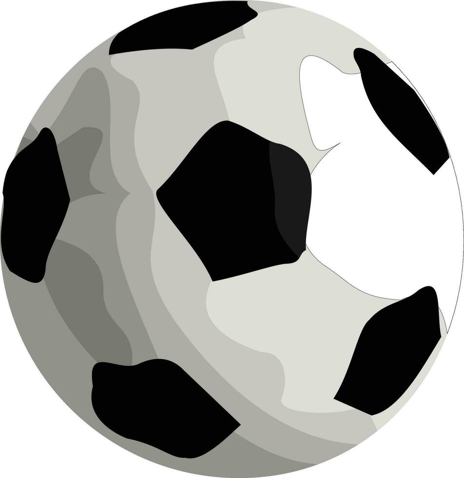 vettore disegno di calcio nel nero e bianca