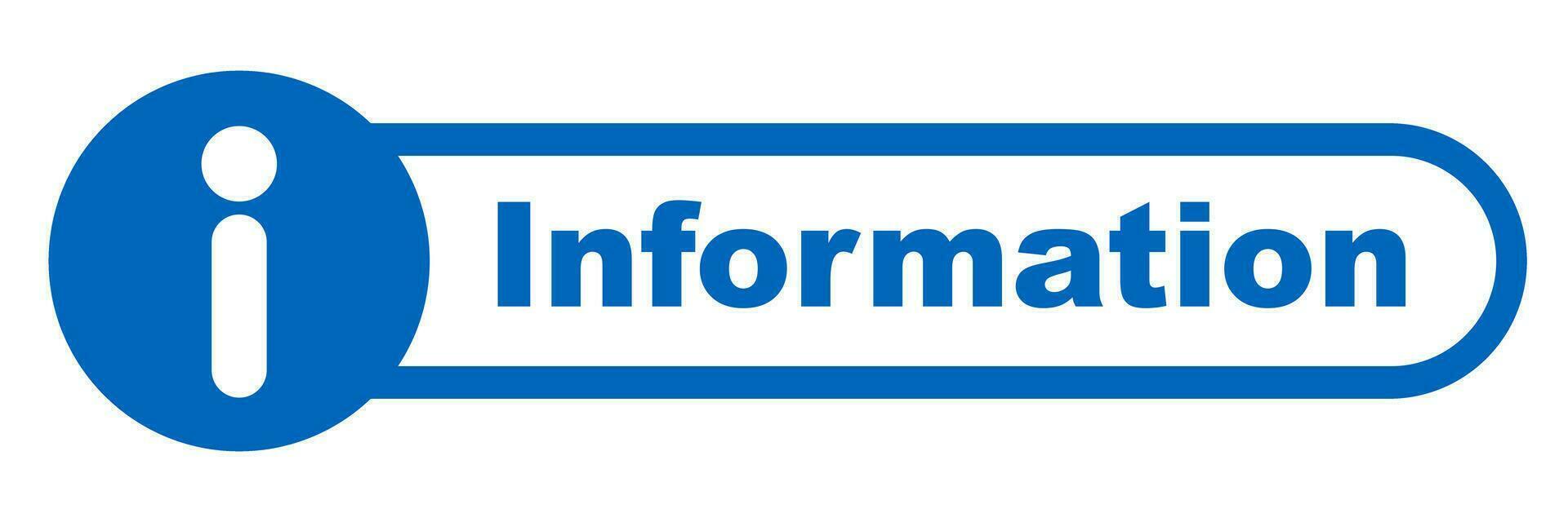 informazione logo. informazione scrivania. vettore. vettore