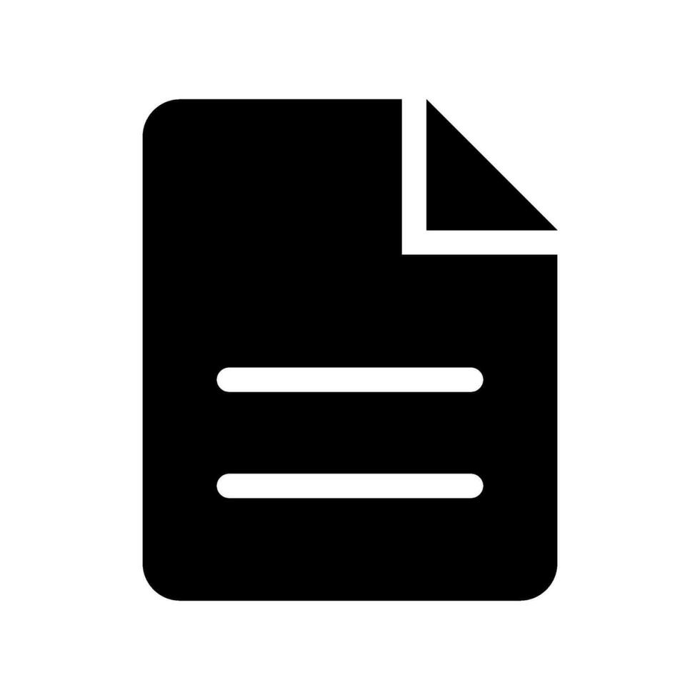 documento icona vettore simbolo design illustrazione