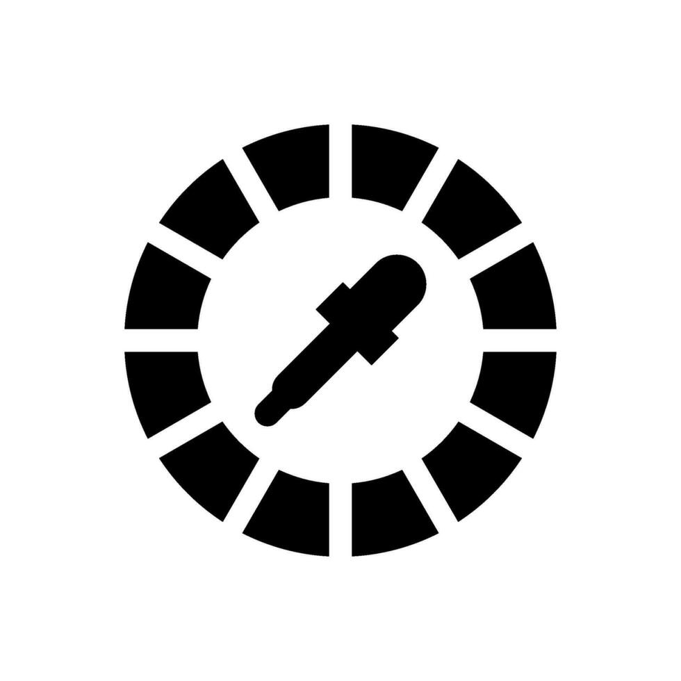 colore ruota icona vettore simbolo design illustrazione