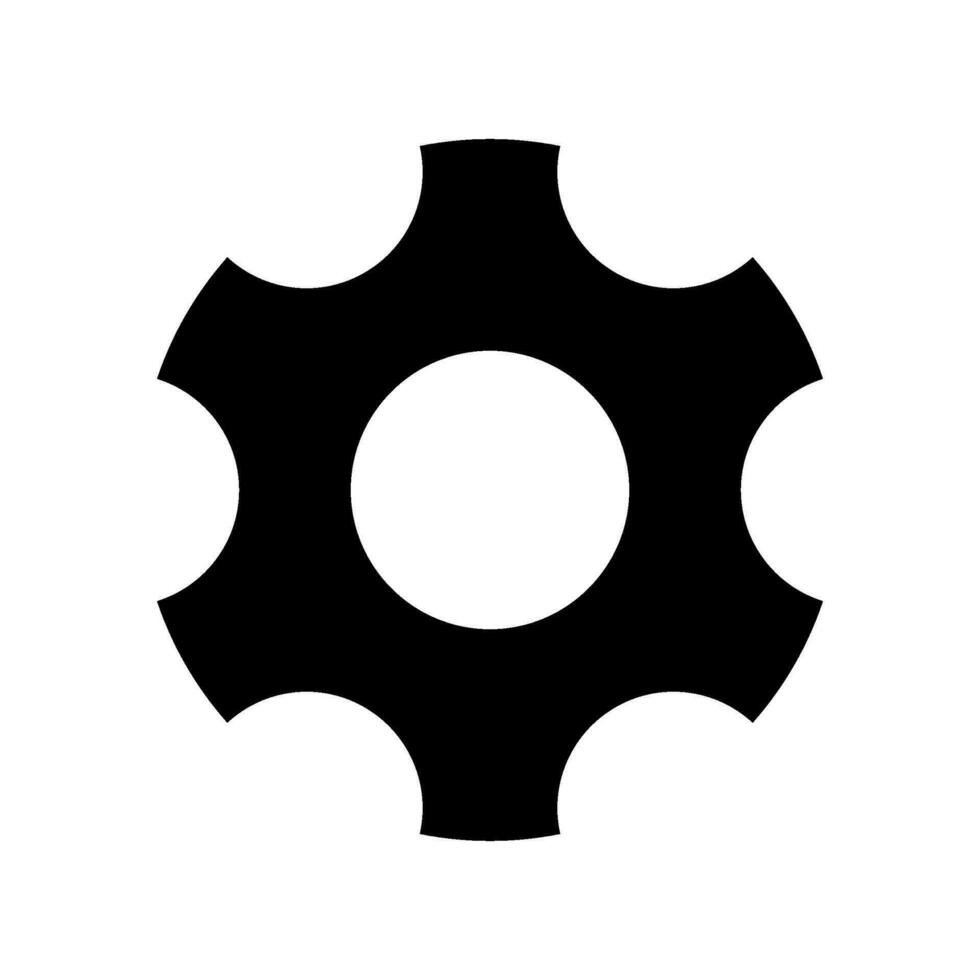 impostazioni icona vettore simbolo design illustrazione