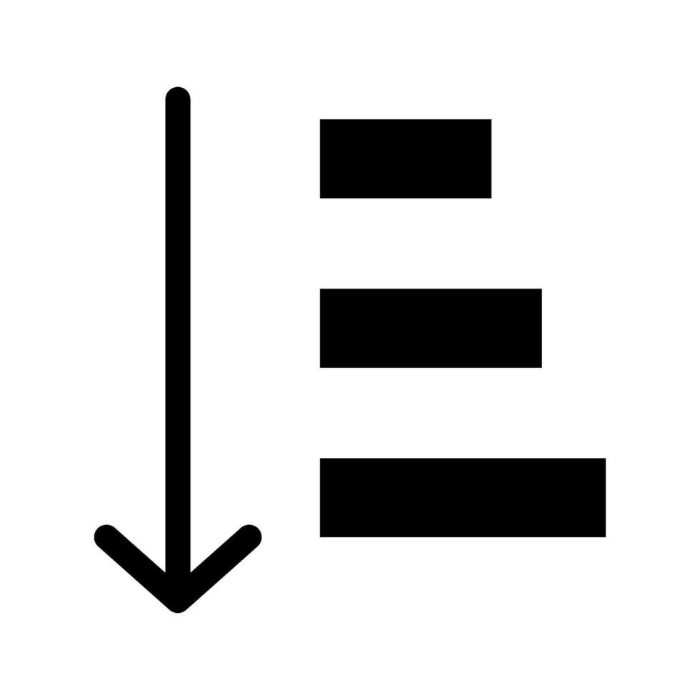 ordinare icona vettore simbolo design illustrazione