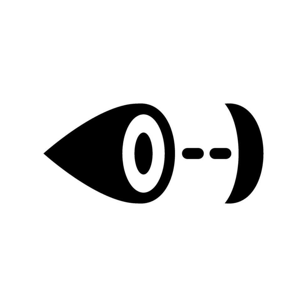 contatto lente icona vettore simbolo design illustrazione