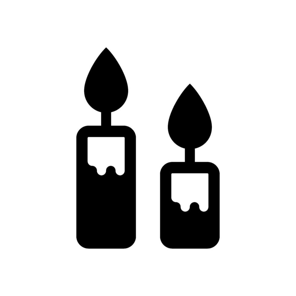 candela icona vettore simbolo design illustrazione