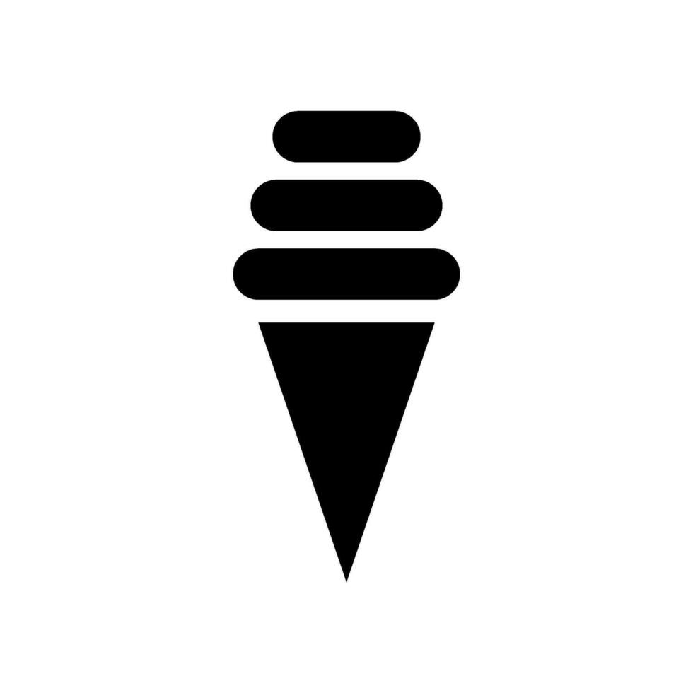 ghiaccio crema icona vettore simbolo design illustrazione