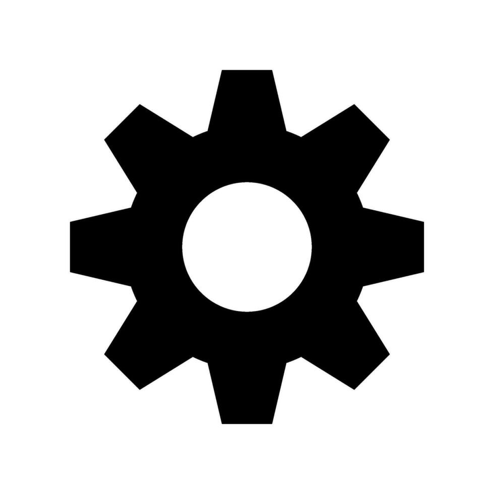 impostazioni icona vettore simbolo design illustrazione