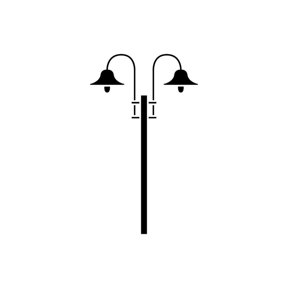 strada leggero vettore icona. strada illuminazione illustrazione cartello. torcia elettrica simbolo. lampada logo.