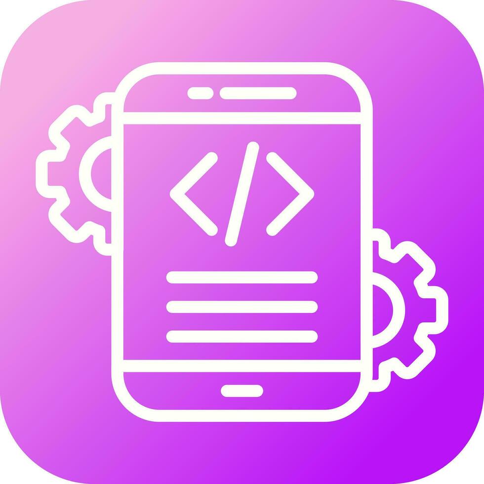 mobile App sviluppo vettore icona