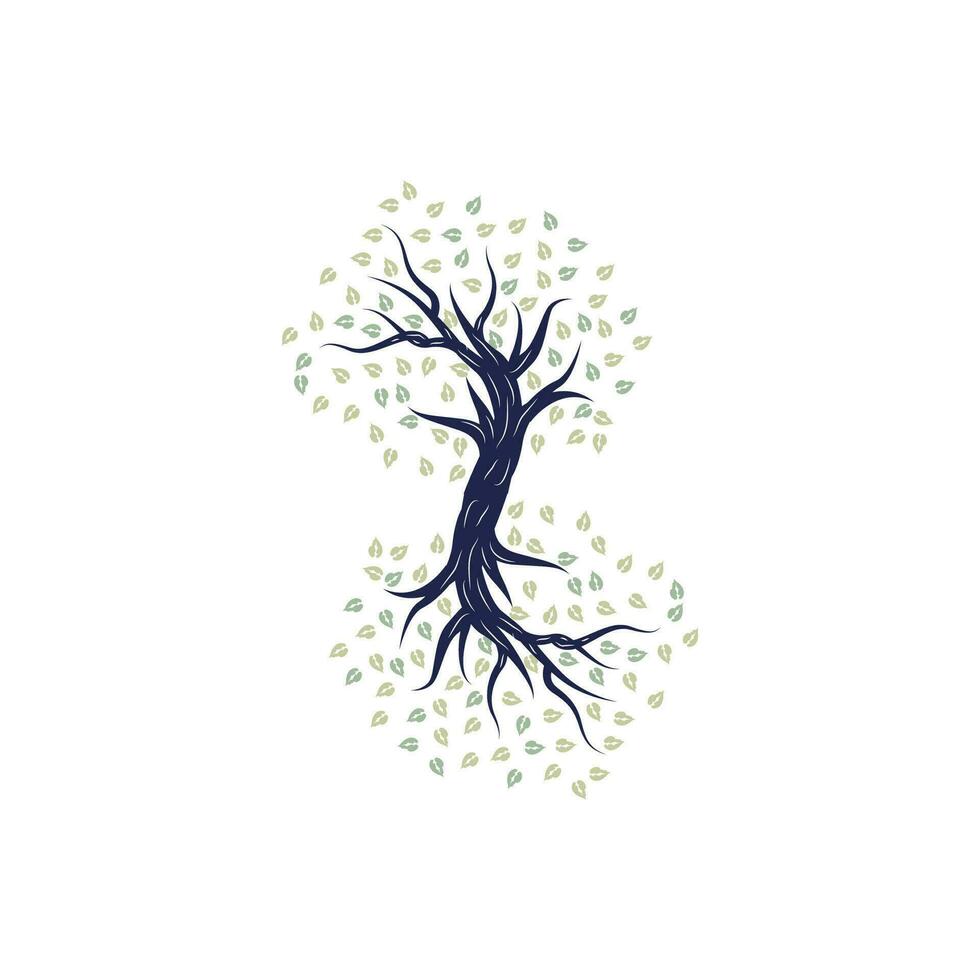 albero logo disegno, terreno di gioco vettore, formazione scolastica albero icona vettore