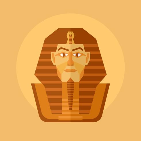 Illustrazione di vettore del faraone egiziano