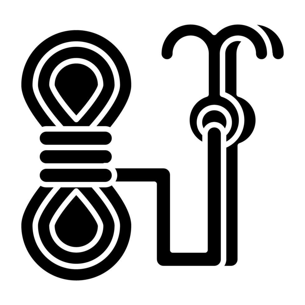 moderno design icona di corda vettore