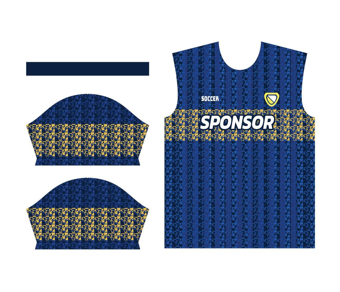 colorato gli sport maglia design per sublimazione o calcio kit design per sublimazione vettore