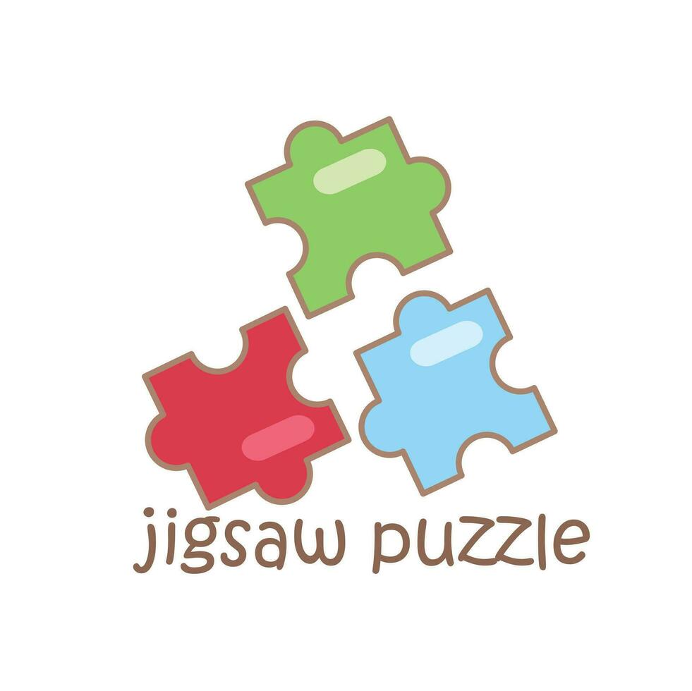 alfabeto j per sega puzzle vocabolario scuola lezione alunno cartone animato illustrazione vettore clipart