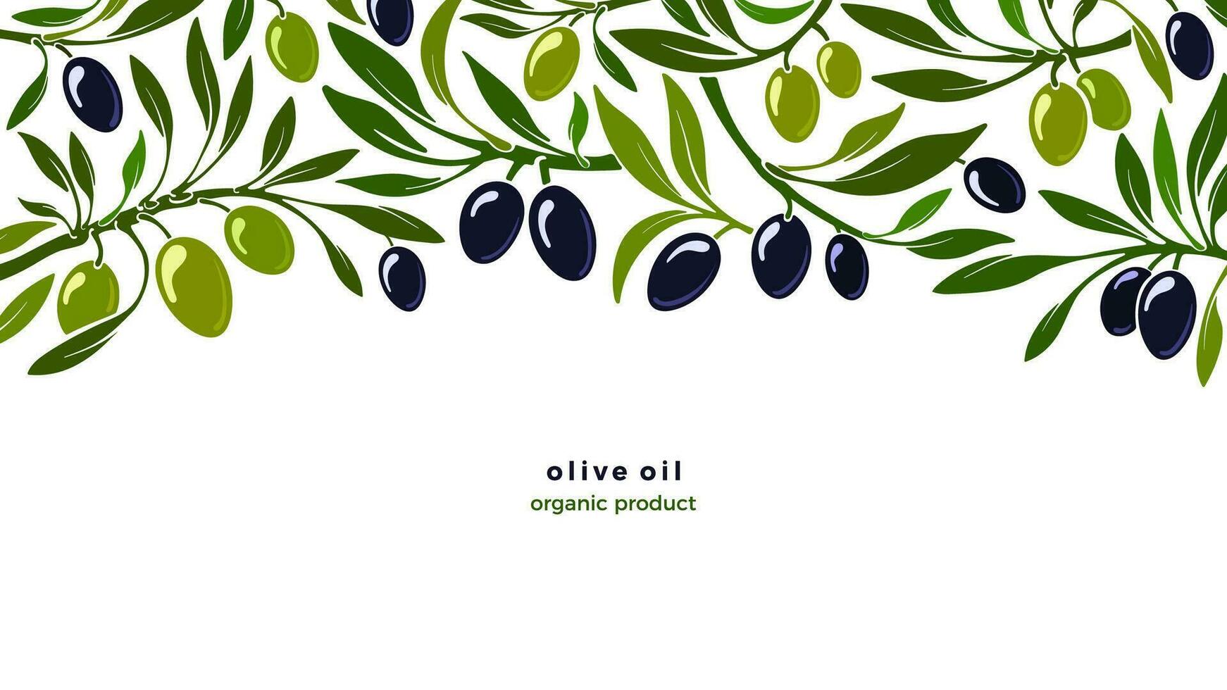oliva pianta, verde sfondo. vettore piantagione