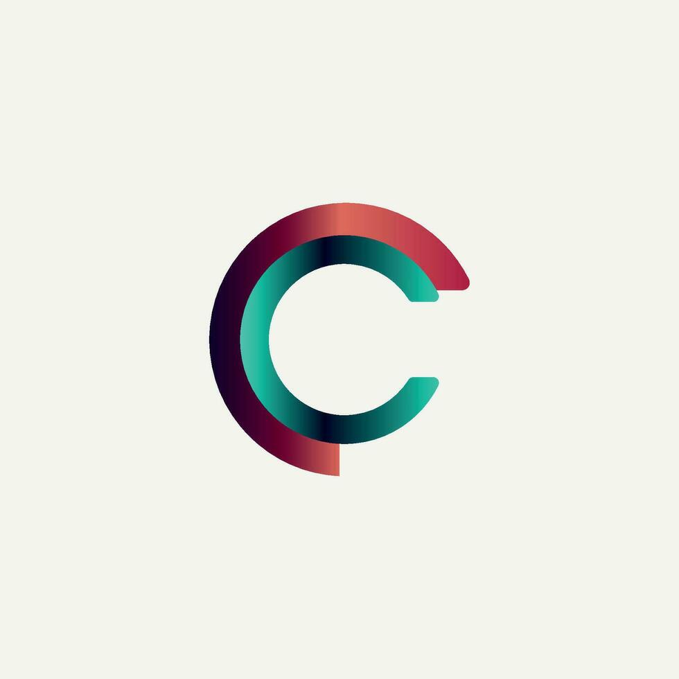 c logo disegno, c lettering vettore