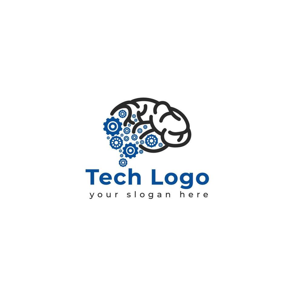 tecnologia logo modello vettore illustrazione grafico geometrico Tech logo