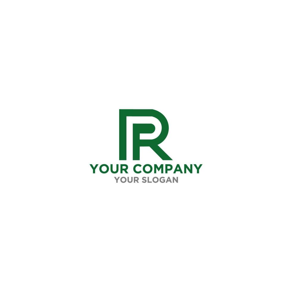 verde pr logo design vettore