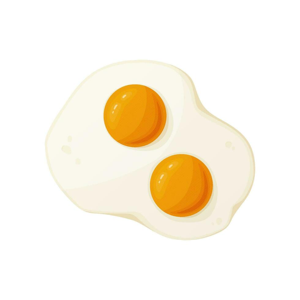 strapazzate uovo. salutare prima colazione. proteina e tuorlo. vettore