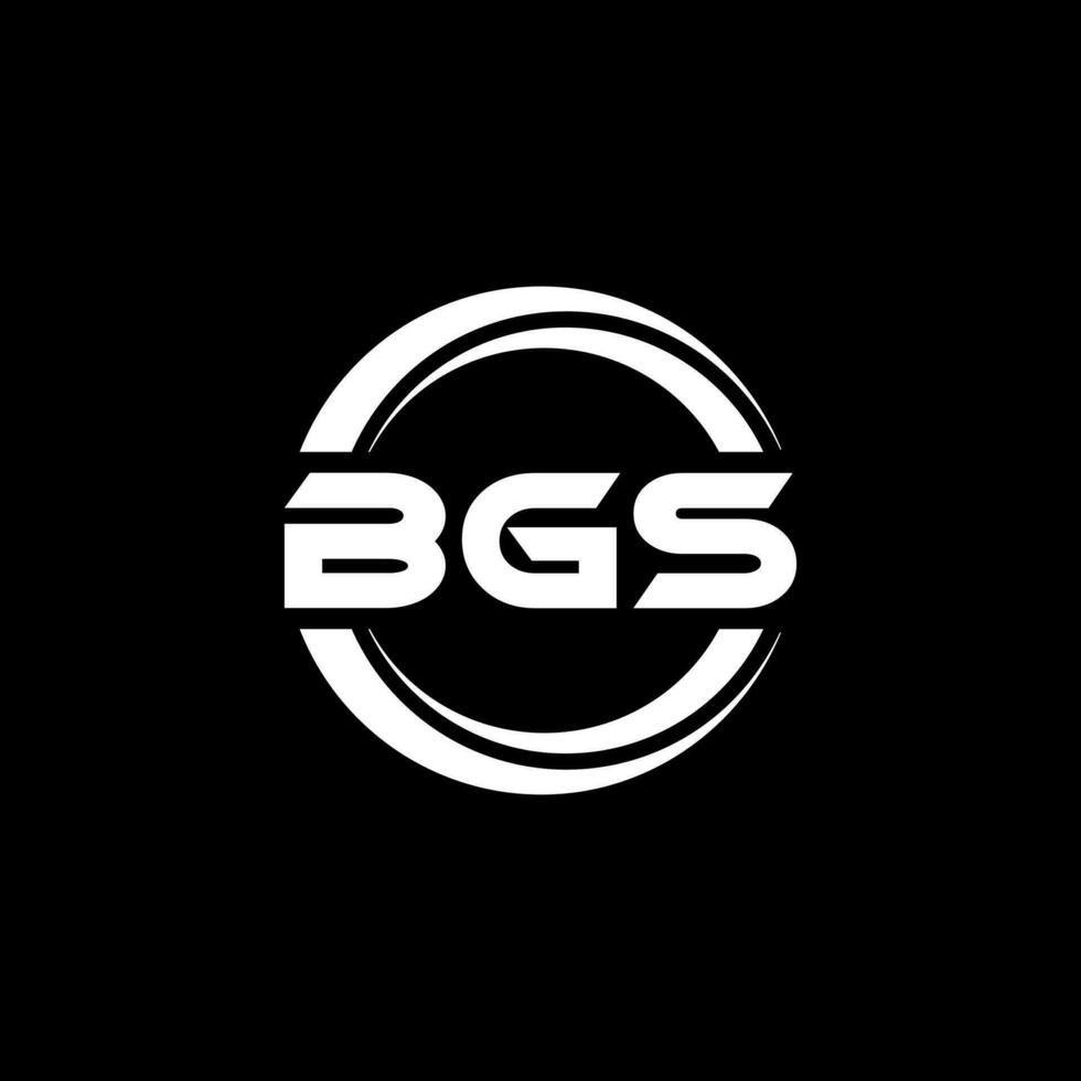 bgs lettera logo design nel illustrazione. vettore logo, calligrafia disegni per logo, manifesto, invito, eccetera.