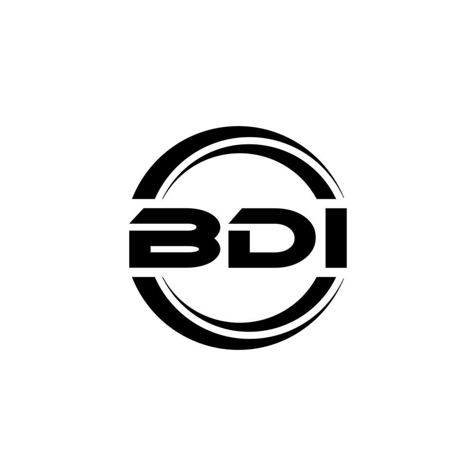 bdi lettera logo design nel illustrazione. vettore logo, calligrafia disegni per logo, manifesto, invito, eccetera.