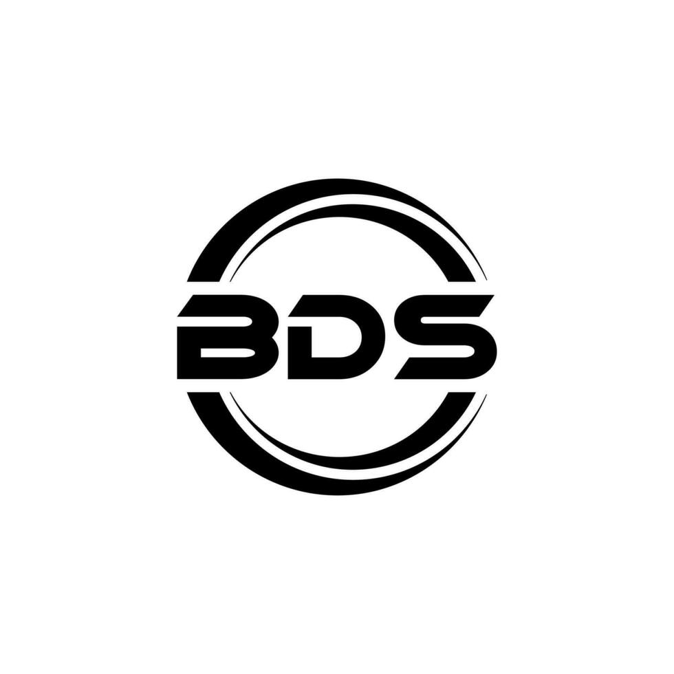 bds lettera logo design nel illustrazione. vettore logo, calligrafia disegni per logo, manifesto, invito, eccetera.