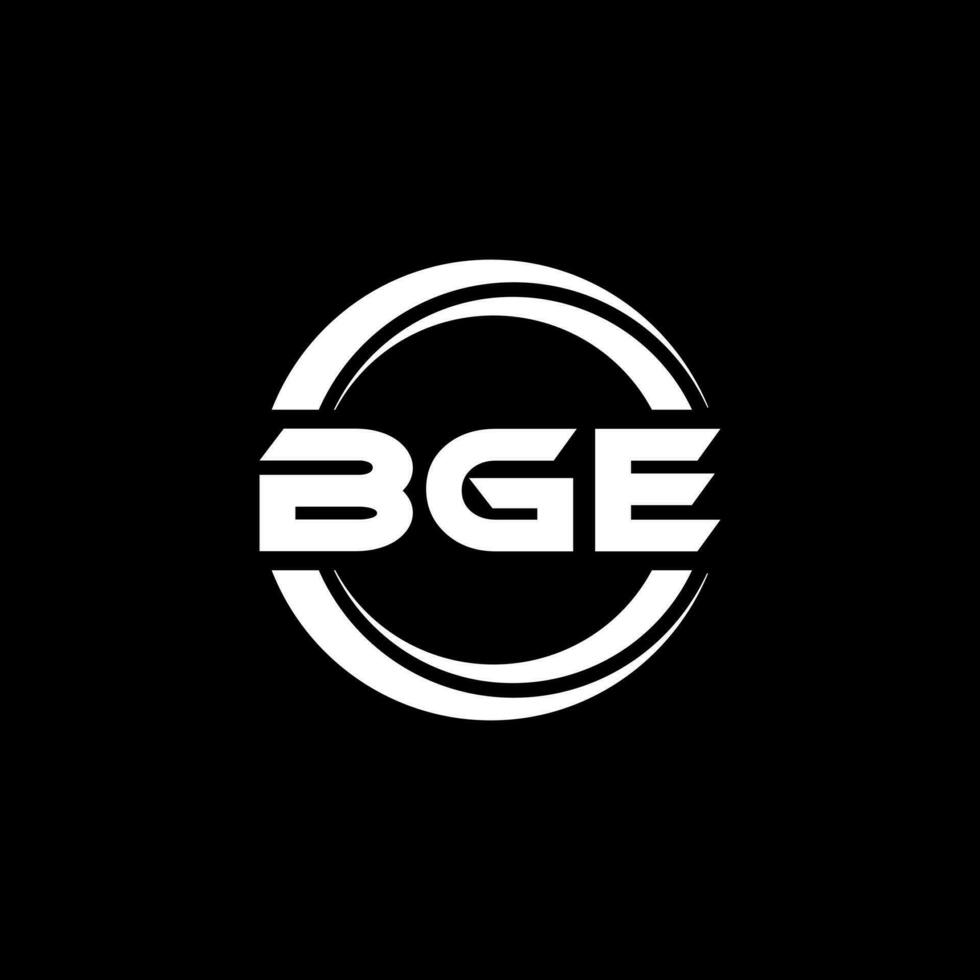 bg lettera logo design nel illustrazione. vettore logo, calligrafia disegni per logo, manifesto, invito, eccetera.