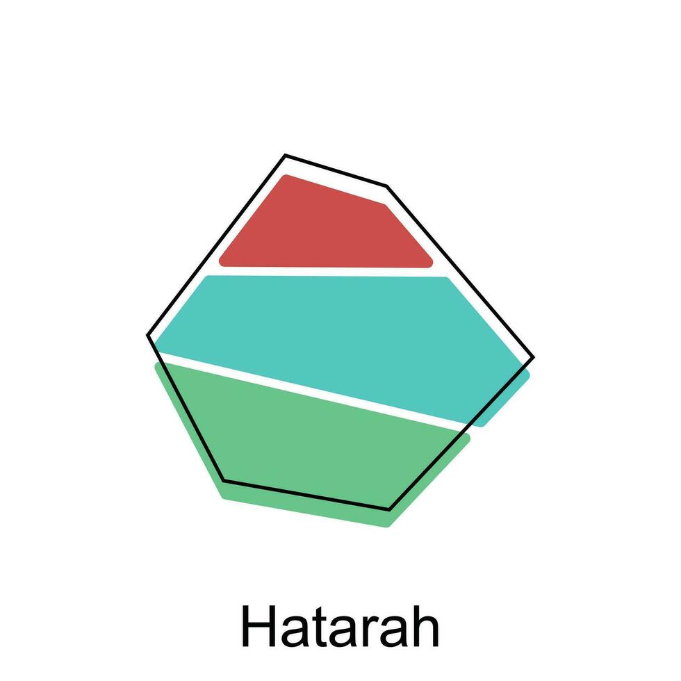 vettore carta geografica di hatarah colorato moderno schema, alto dettagliato vettore illustrazione vettore design modello, adatto per il tuo azienda