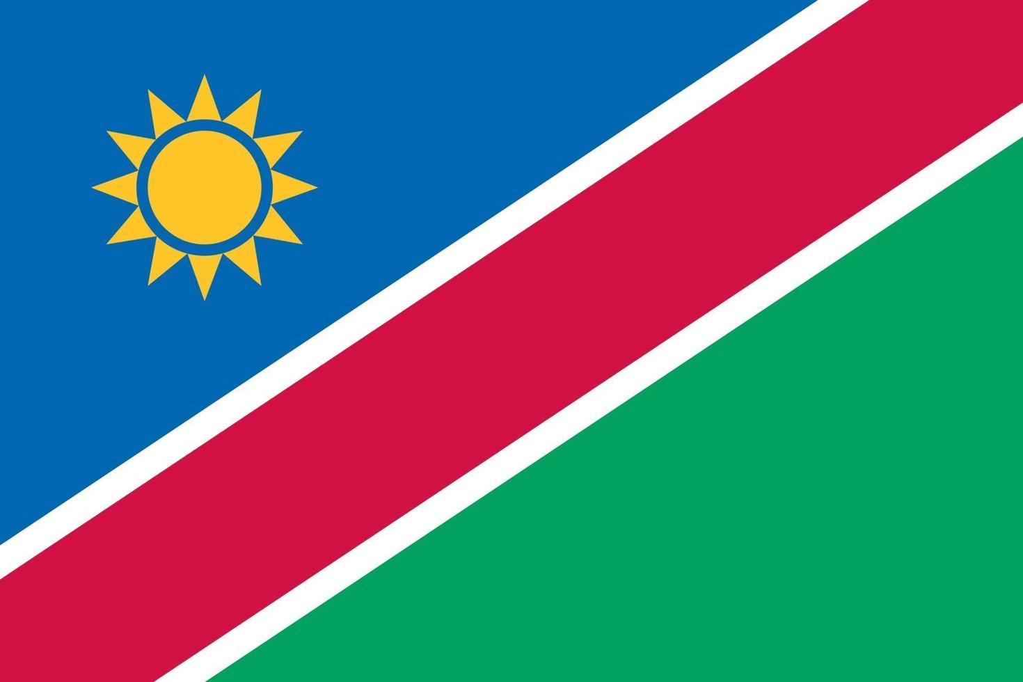 bandiera della namibia ufficialmente vettore