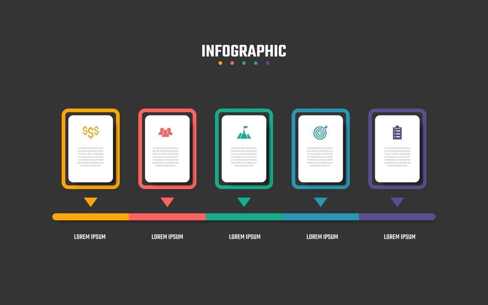 disegno vettoriale infografica timeline, modello