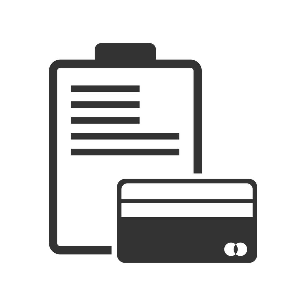 vettore illustrazione di ATM carta documento icona nel buio colore e bianca sfondo